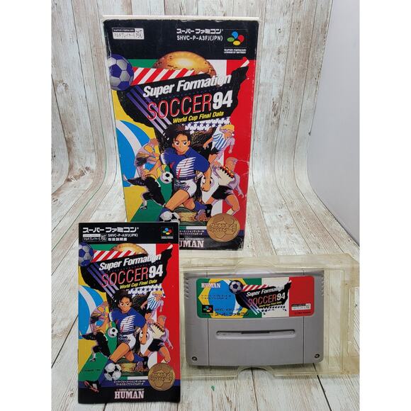 Super Formation Soccer 94 World Cup Final Data Super Famicom +Box CIB US Seller - Picture 3 of 7